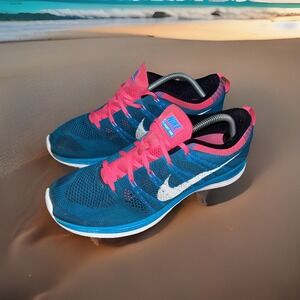Nike 554887-414 Flyknit Lunar‎ 1 Men's Running Shoes Size 11 Gym CrossFit Rare